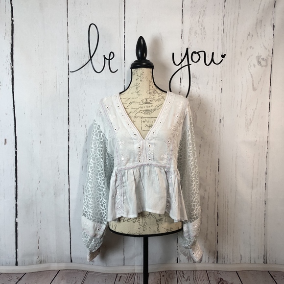SALE Host Pick NWT Free People Lace Top Medium - Picture 2 of 8